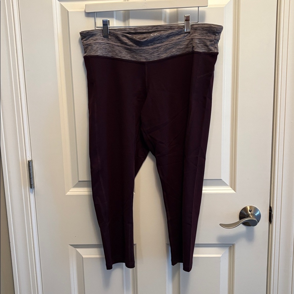 Champion Women's Leggings - Purple and Gray